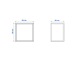 Изображение товара Стеллаж Экет 121 white ИКЕА (IKEA) на сайте adeta.ru